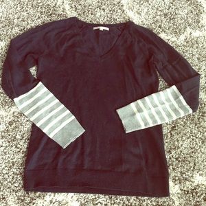 GAP Size small striped sequin sweater women’s navy